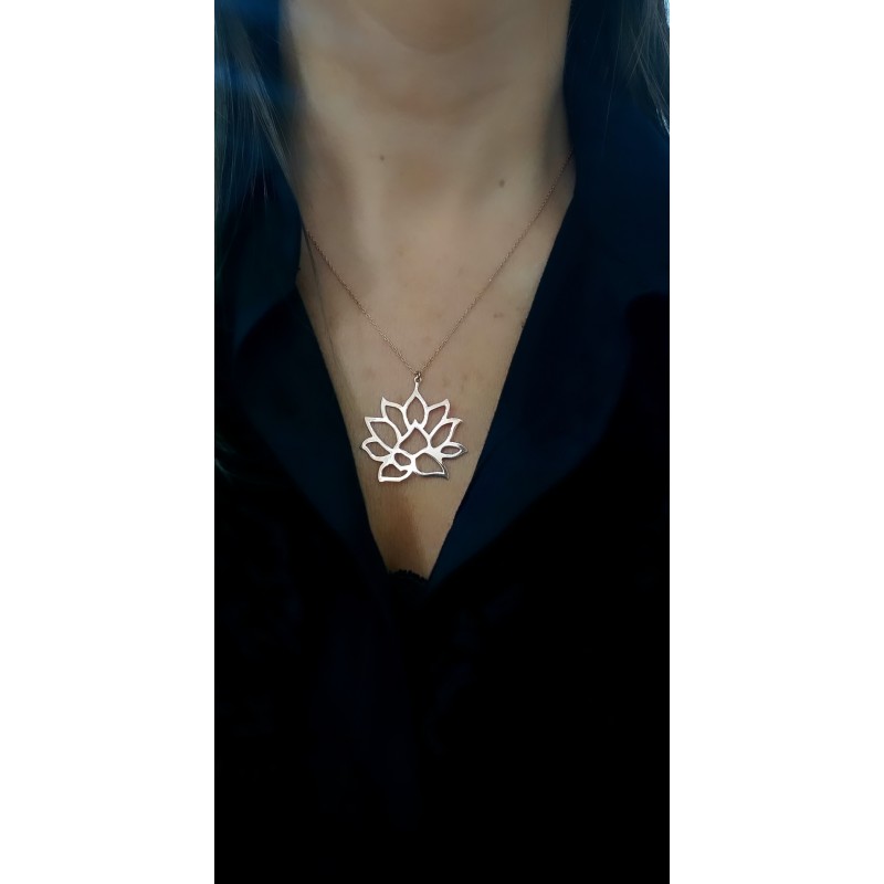 LOTUS ÇİÇEĞİ KOLYE 